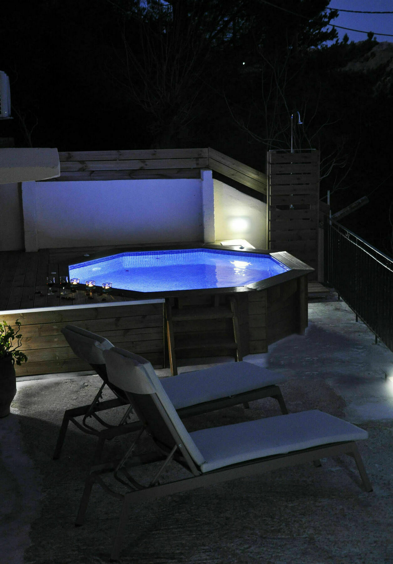 Villa Lakki Heated Round Pool Jacuzzi Lákkoi Eksteriør billede